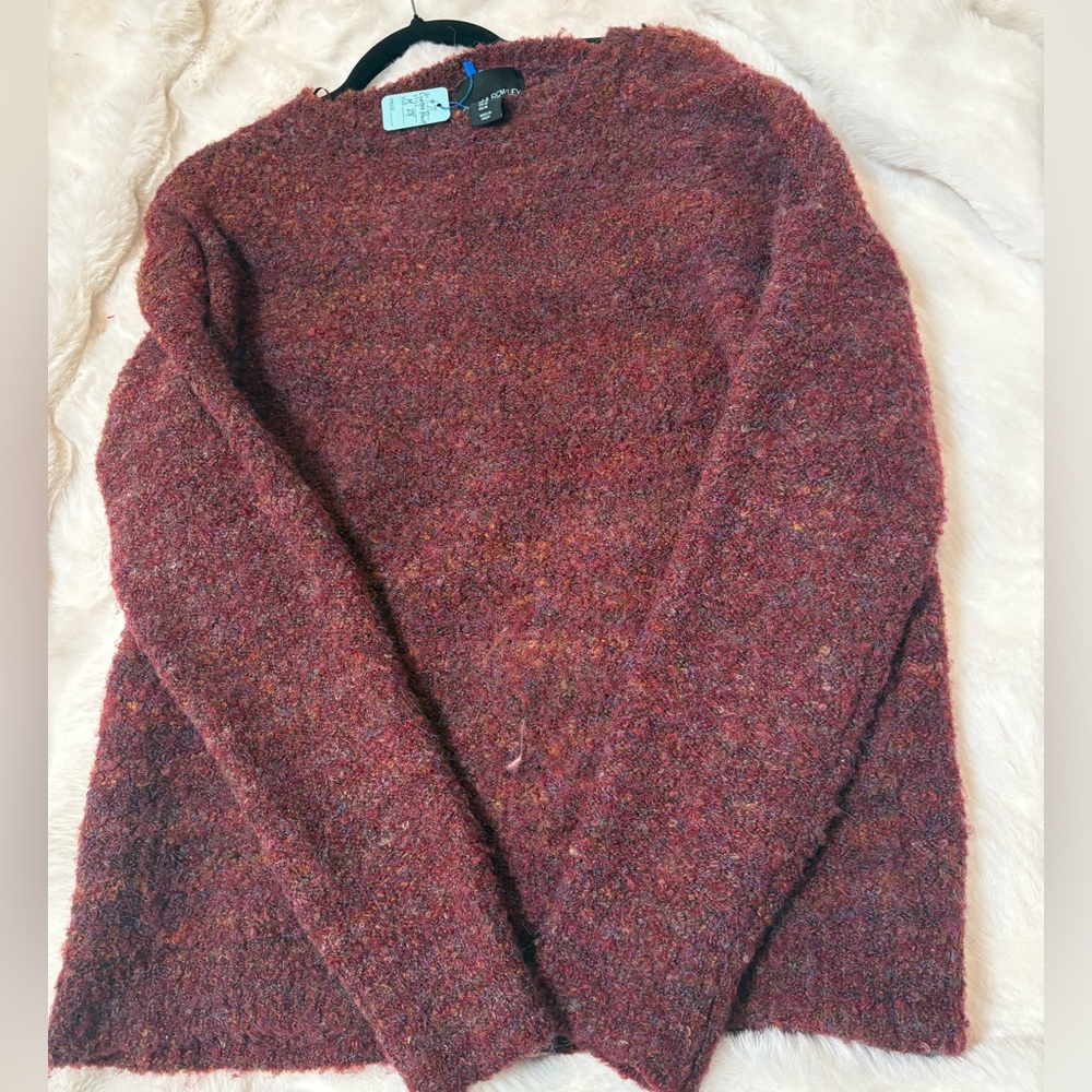 Cynthia Rowley Burgundy Sweater . Gorgeous. Size Med.